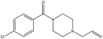 (4-chlorophenyl)-(4-prop-2-enylpiperazin-1-yl)methanone Structure