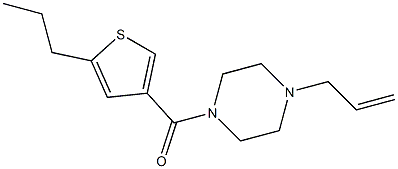 (4-prop-2-enylpiperazin-1-yl)-(5-propylthiophen-3-yl)methanone Structure