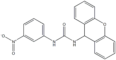 1-(3-nitrophenyl)-3-(9H-xanthen-9-yl)urea 구조식 이미지
