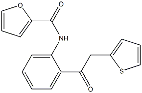 N-[2-(2-thiophen-2-ylacetyl)phenyl]furan-2-carboxamide Structure