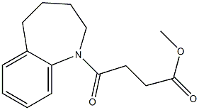 methyl 4-oxo-4-(2,3,4,5-tetrahydro-1-benzazepin-1-yl)butanoate 구조식 이미지