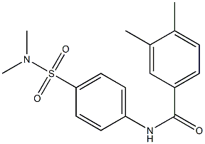 N-[4-(dimethylsulfamoyl)phenyl]-3,4-dimethylbenzamide 구조식 이미지