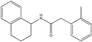 2-(2-methylphenyl)-N-(1,2,3,4-tetrahydronaphthalen-1-yl)acetamide 구조식 이미지