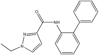 1-ethyl-N-(2-phenylphenyl)pyrazole-3-carboxamide 구조식 이미지