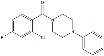 (2-chloro-4-fluorophenyl)-[4-(2-methylphenyl)piperazin-1-yl]methanone 구조식 이미지