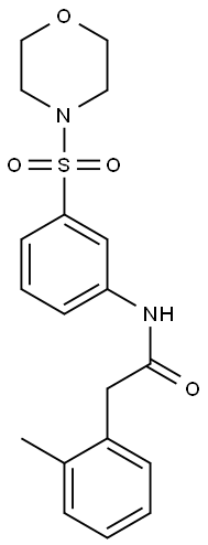 2-(2-methylphenyl)-N-(3-morpholin-4-ylsulfonylphenyl)acetamide Structure