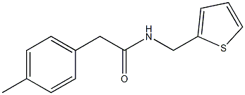 2-(4-methylphenyl)-N-(thiophen-2-ylmethyl)acetamide 구조식 이미지