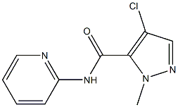 4-chloro-2-methyl-N-pyridin-2-ylpyrazole-3-carboxamide 구조식 이미지