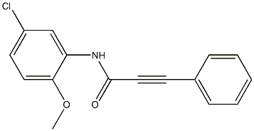 N-(5-chloro-2-methoxyphenyl)-3-phenylprop-2-ynamide 구조식 이미지