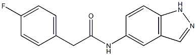 2-(4-fluorophenyl)-N-(1H-indazol-5-yl)acetamide 구조식 이미지