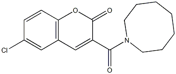 3-(azocane-1-carbonyl)-6-chlorochromen-2-one 구조식 이미지