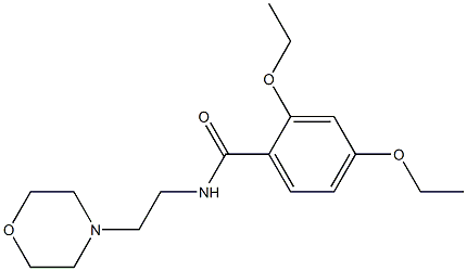 2,4-diethoxy-N-(2-morpholin-4-ylethyl)benzamide Structure