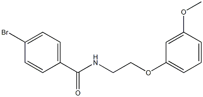 4-bromo-N-[2-(3-methoxyphenoxy)ethyl]benzamide 구조식 이미지