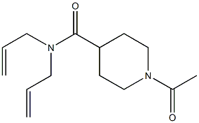 1-acetyl-N,N-bis(prop-2-enyl)piperidine-4-carboxamide 구조식 이미지