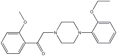 1-[4-(2-ethoxyphenyl)piperazin-1-yl]-2-(2-methoxyphenyl)ethanone 구조식 이미지