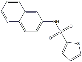 N-quinolin-6-ylthiophene-2-sulfonamide Structure