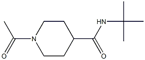 1-acetyl-N-tert-butylpiperidine-4-carboxamide Structure