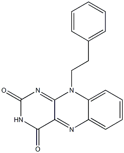 10-(2-phenylethyl)benzo[g]pteridine-2,4-dione 구조식 이미지