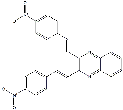 2,3-bis[(E)-2-(4-nitrophenyl)ethenyl]quinoxaline 구조식 이미지