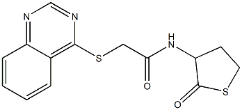 N-(2-oxothiolan-3-yl)-2-quinazolin-4-ylsulfanylacetamide Structure