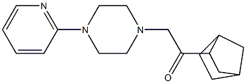2-(3-bicyclo[2.2.1]heptanyl)-1-(4-pyridin-2-ylpiperazin-1-yl)ethanone 구조식 이미지