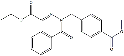 ethyl 3-[(4-methoxycarbonylphenyl)methyl]-4-oxophthalazine-1-carboxylate 구조식 이미지