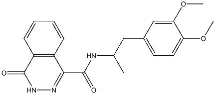 N-[1-(3,4-dimethoxyphenyl)propan-2-yl]-4-oxo-3H-phthalazine-1-carboxamide Structure