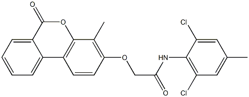 N-(2,6-dichloro-4-methylphenyl)-2-(4-methyl-6-oxobenzo[c]chromen-3-yl)oxyacetamide Structure