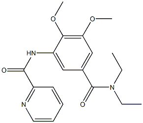 N-[5-(diethylcarbamoyl)-2,3-dimethoxyphenyl]pyridine-2-carboxamide 구조식 이미지