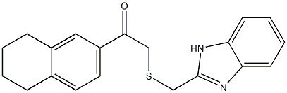 2-(1H-benzimidazol-2-ylmethylsulfanyl)-1-(5,6,7,8-tetrahydronaphthalen-2-yl)ethanone Structure