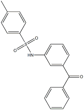 N-(3-benzoylphenyl)-4-methylbenzenesulfonamide 구조식 이미지