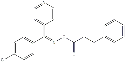 [(Z)-[(4-chlorophenyl)-pyridin-4-ylmethylidene]amino] 3-phenylpropanoate 구조식 이미지