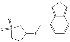 3-(2,1,3-benzothiadiazol-4-ylmethylsulfanyl)thiolane 1,1-dioxide 구조식 이미지