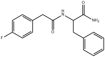 2-[[2-(4-fluorophenyl)acetyl]amino]-3-phenylpropanamide 구조식 이미지