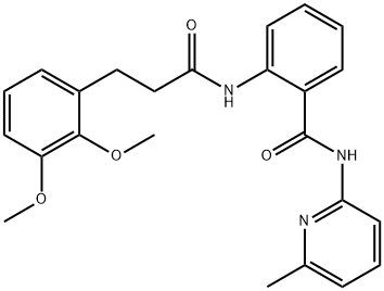2-[3-(2,3-dimethoxyphenyl)propanoylamino]-N-(6-methylpyridin-2-yl)benzamide Structure