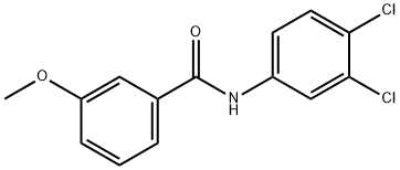 N-(3,4-dichlorophenyl)-3-methoxybenzamide 구조식 이미지