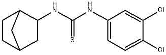 1-(3-bicyclo[2.2.1]heptanyl)-3-(3,4-dichlorophenyl)thiourea 구조식 이미지