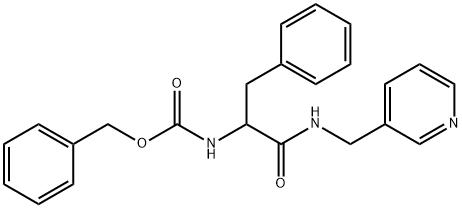 benzyl N-[1-oxo-3-phenyl-1-(pyridin-3-ylmethylamino)propan-2-yl]carbamate 구조식 이미지