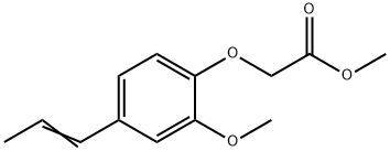 methyl 2-[2-methoxy-4-[(E)-prop-1-enyl]phenoxy]acetate 구조식 이미지