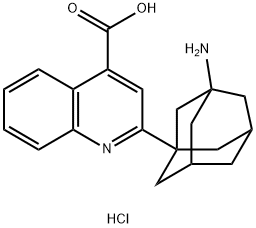 2-(3-amino-1-adamantyl)quinoline-4-carboxylic acid hydrochloride 구조식 이미지