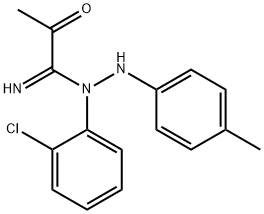 N'-(2-chlorophenyl)-N-(4-methylanilino)-2-oxopropanimidamide 구조식 이미지