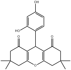 9-(2,4-dihydroxyphenyl)-3,3,6,6-tetramethyl-4,5,7,9-tetrahydro-2H-xanthene-1,8-dione Structure