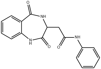 2-(2,5-dioxo-3,4-dihydro-1H-1,4-benzodiazepin-3-yl)-N-phenylacetamide Structure