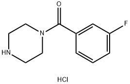 (3-fluorophenyl)-piperazin-1-ylmethanone hydrochloride Structure
