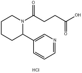 4-oxo-4-(2-pyridin-3-ylpiperidin-1-yl)butanoic acid hydrochloride Structure