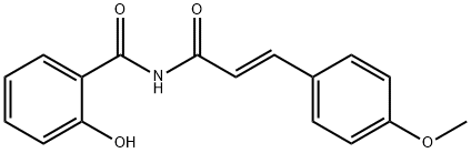 2-hydroxy-N-[(E)-3-(4-methoxyphenyl)prop-2-enoyl]benzamide Structure