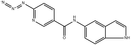 6-azido-N-(1H-indol-5-yl)pyridine-3-carboxamide 구조식 이미지