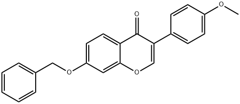 3-(4-methoxyphenyl)-7-phenylmethoxychromen-4-one 구조식 이미지