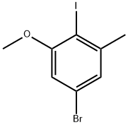 5-Bromo-2-iodo-1-methoxy-3-methyl-benzene 구조식 이미지
