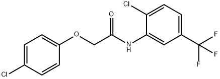 2-(4-chlorophenoxy)-N-[2-chloro-5-(trifluoromethyl)phenyl]acetamide 구조식 이미지